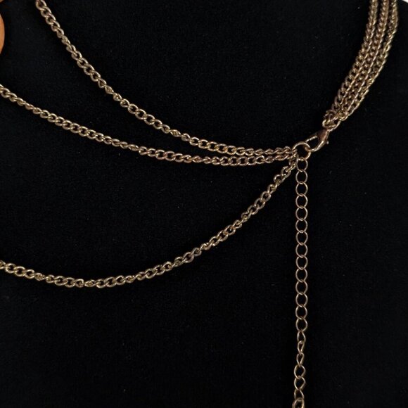 Vintage 3-Strand Chunky Lucite Beaded Necklace - Picture 5 of 6